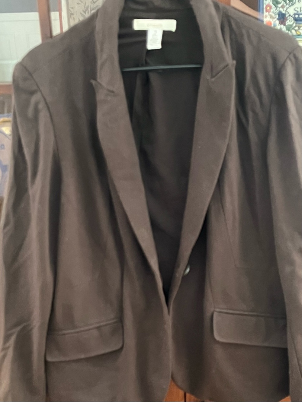 Chico’s Women’s Brown Blazer - Classic Single-Breasted Jacket